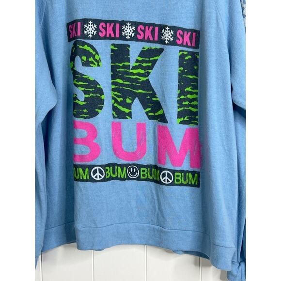 NWT Lauren Moshi Blue Ski Bum Sweatshirt Size Large - Picture 4 of 10